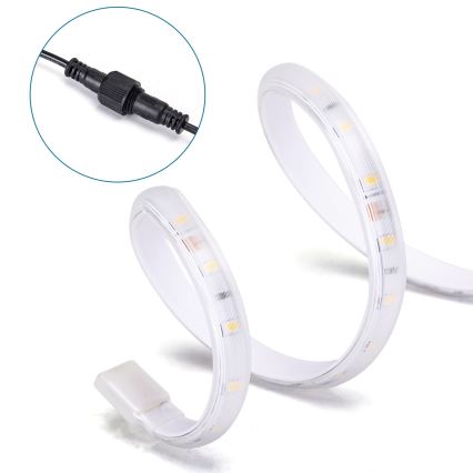 Aigostar - Светодиодная лента на солнечной батарее с регулированием яркости LED/10W/3,2V 10 м 6500K IP65 8000 mAh + дистанционное управление