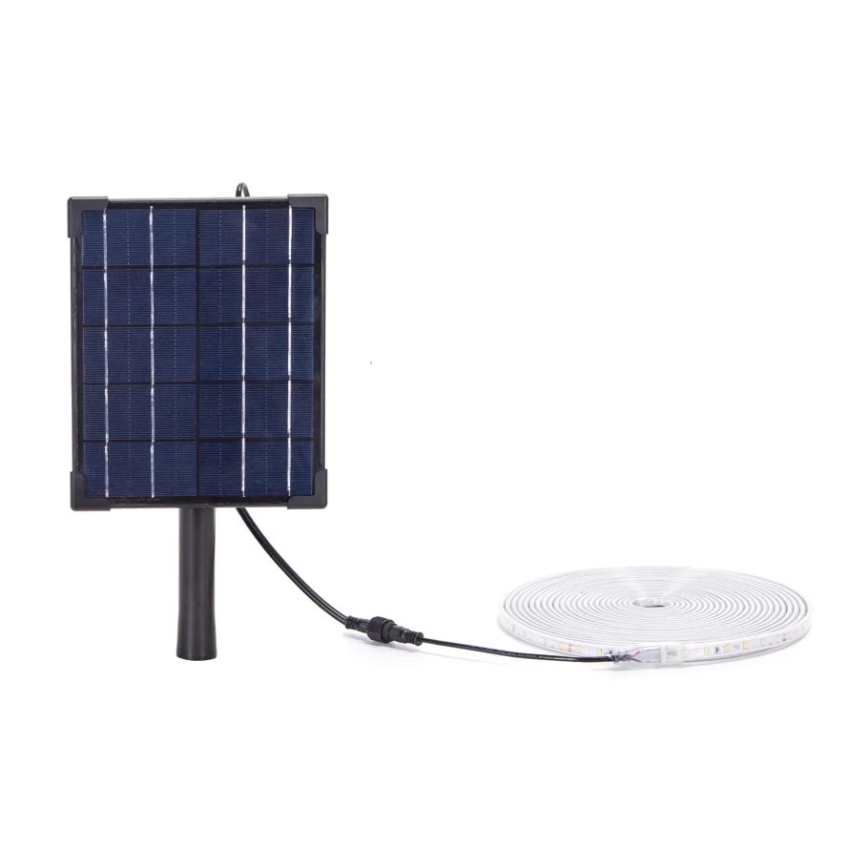 Aigostar - Светодиодная лента на солнечной батарее с регулированием яркости LED/5W/3,2V 5 м 2700K IP65 4000 mAh + дистанционное управление