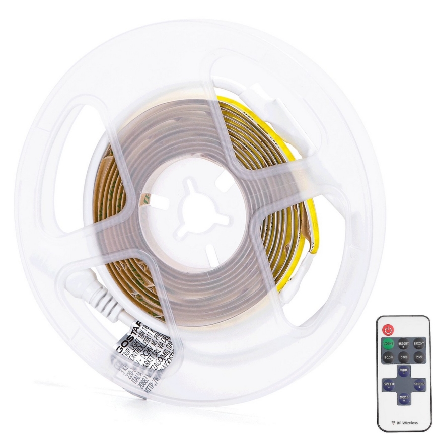 Aigostar - Светодиодная лента с регулированием яркости 2 м LED/18W/24/230V 3000K + дистанционное управление