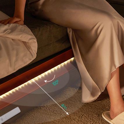 Aigostar - Светодиодная лента с регулированием яркости и датчиком 1 м LED/2W/4xAAA 3000K IP65