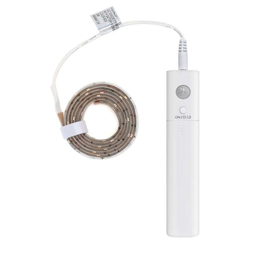 Aigostar - Светодиодная лента с регулированием яркости и датчиком 1 м LED/2W/4xAAA 3000K IP65