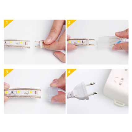 Aigostar - Светодиодная уличная лента 50 м LED/350 Вт/230 В 3000K IP65