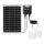 Aigostar - Светодиодная люстра на солнечной батарее 2xLED/35W/12V 6000 mAh 6500K диаметр 10 см + дистанционное управление
