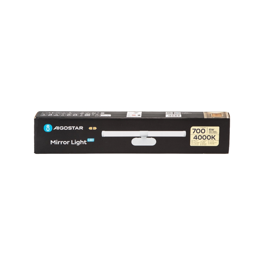 Aigostar - Светодиодная подсветка для зеркала в ванной комнате LED/6W/230V 4000K 40 см IP44