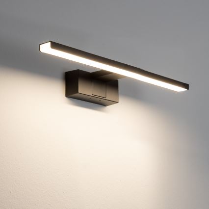 Aigostar - Светодиодная подсветка для зеркала в ванной комнате LED/8W/230V 4000K 40 см IP44 черный