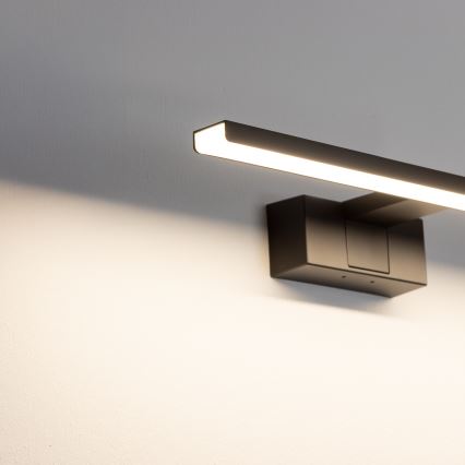 Aigostar - Светодиодная подсветка для зеркала в ванной комнате LED/8W/230V 4000K 40 см IP44 черный