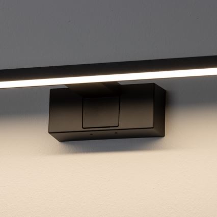 Aigostar - Светодиодная подсветка для зеркала в ванной комнате LED/8W/230V 4000K 40 см IP44 черный