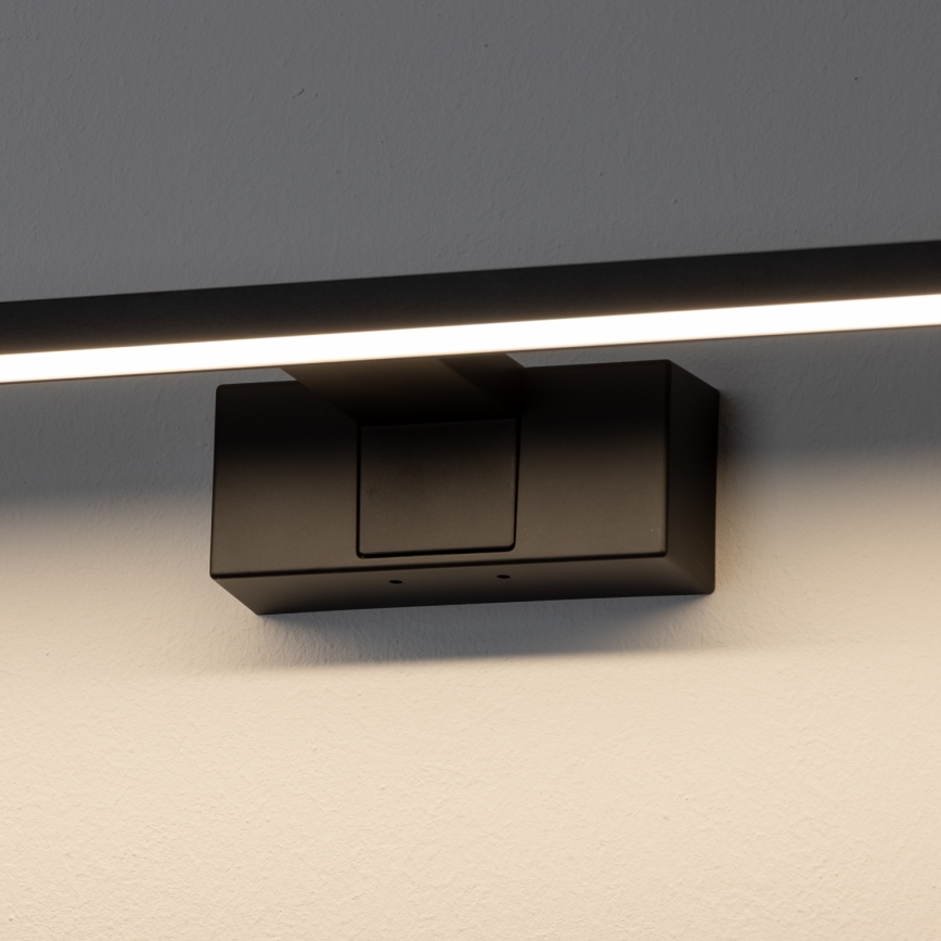 Aigostar - Светодиодная подсветка для зеркала в ванной комнате LED/8W/230V 4000K 40 см IP44 черный