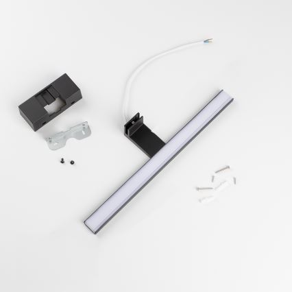 Aigostar - Светодиодная подсветка для зеркала в ванной комнате LED/8W/230V 4000K 40 см IP44 черный