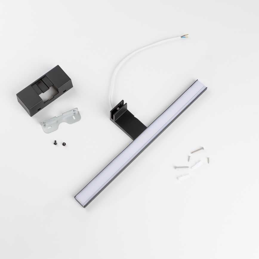 Aigostar - Светодиодная подсветка для зеркала в ванной комнате LED/8W/230V 4000K 40 см IP44 черный