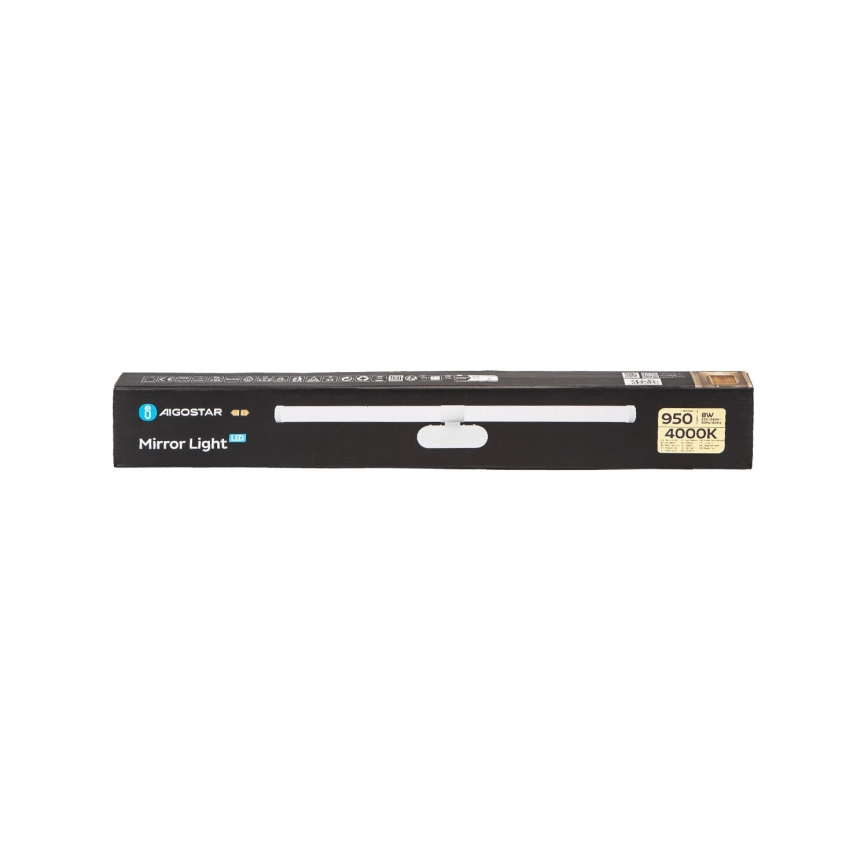 Aigostar - Светодиодная подсветка для зеркала в ванной комнате LED/8W/230V 4000K 60 см IP44
