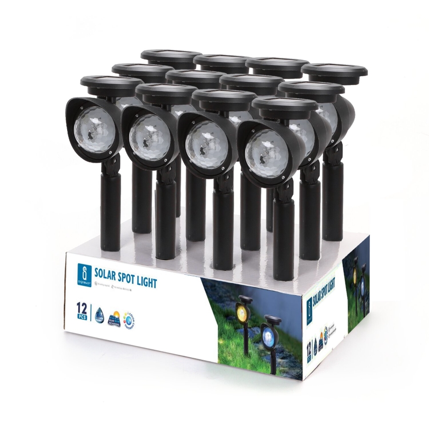 Aigostar - Светодиодная RGB-лампа на солнечной батарее LED/400mAh IP44