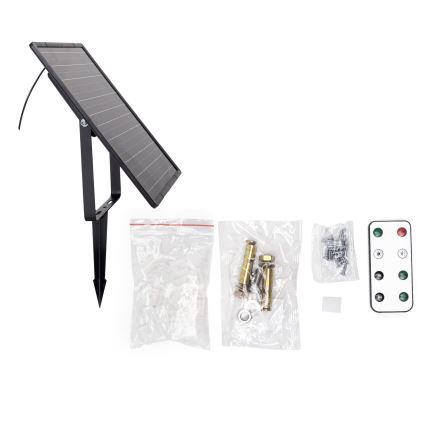 Aigostar - Светодиодная RGB-лента на солнечной батарее с регулированием яркости LED/20W/3,2V 20 м IP65 20000 mAh + дистанционное управление