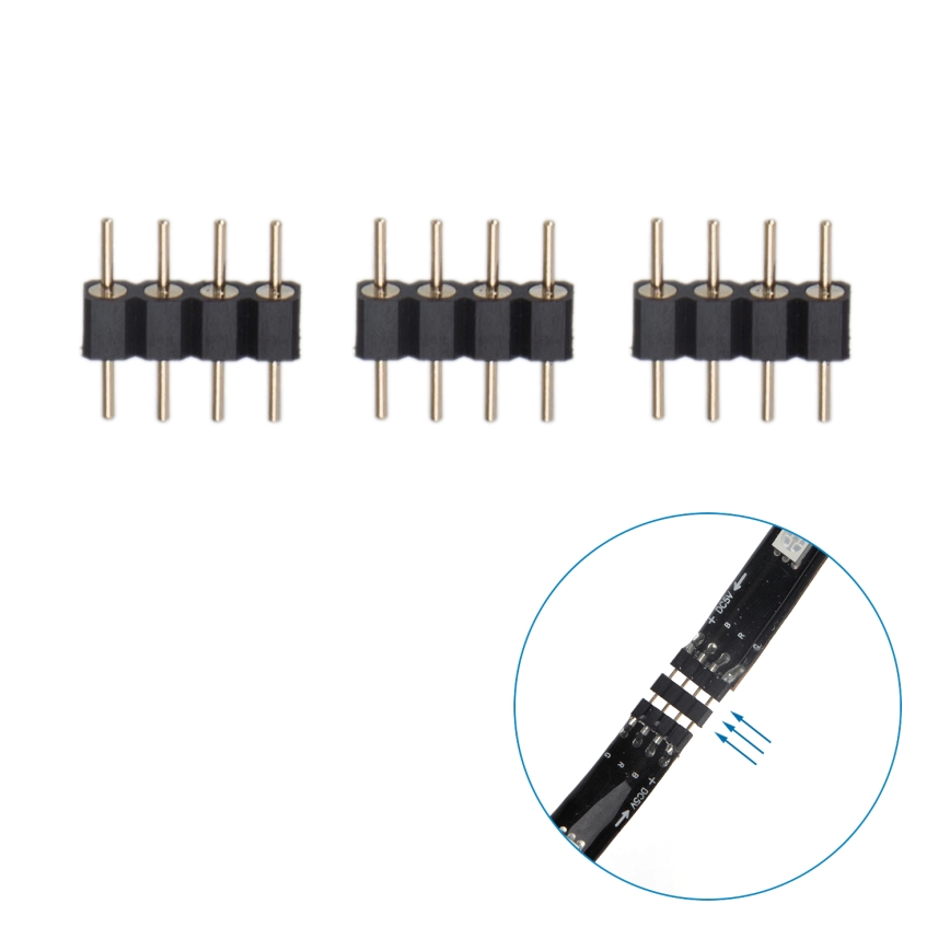 Aigostar - Светодиодная RGB-лента с регулированием яркости 4x0,5 м LED/4,5W/5V Wi-Fi + дистанционное управление