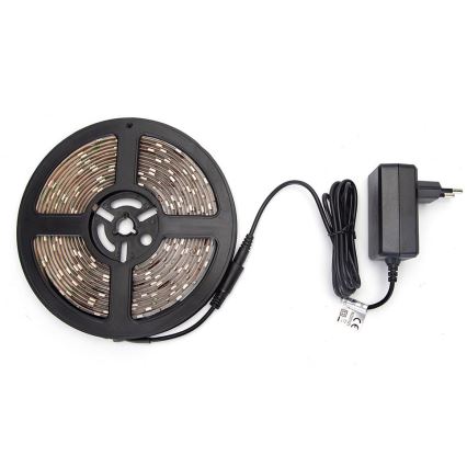 Aigostar - Светодиодная RGB-лента с регулированием яркости 5 м LED/24W/12/230V IP65 + пульт ДУ