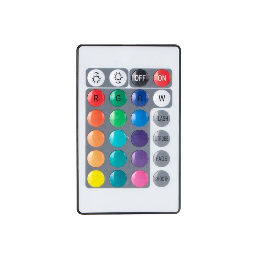 Aigostar - Светодиодная RGB-лента с регулированием яркости 5 м LED/24W/12/230V IP65 + пульт ДУ
