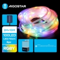 Aigostar - Светодиодная рождественская гирлянда на солнечной батарее 100xLED/8 функций 12 м IP65 цветной