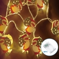Aigostar - светодиодная рождественская гирлянда Santa Claus 20xLED/3xAA 3m тёплая белая