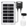 Aigostar - светодиодная солнечная люстра с датчиком, LED/35W/12V, 3000 mAh, 6500K, IP65, диаметр 10 см + пульт дистанционного управления