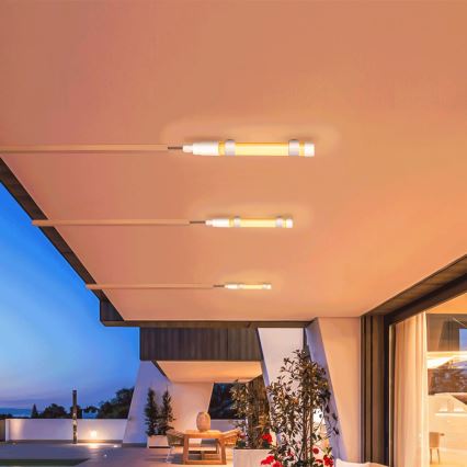 Aigostar - Светодиодная трубка с регулированием яркости и солнечной панелью LED/3,2V 3000K/4000K/6500K IP65 5000 mAh + дистанционное управление