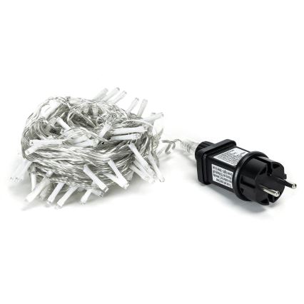 Aigostar - Светодиодная уличная новогодняя гирлянда, 100 светодиодов, 8 режимов, 13 м, IP44, холодный белый