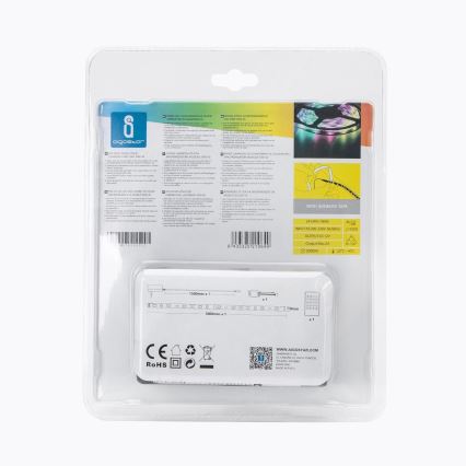Aigostar - Светодиодная уличная RGB-лента с регулированием яркости 3м LED/24W/12/230V IP65 + дистанционное управление