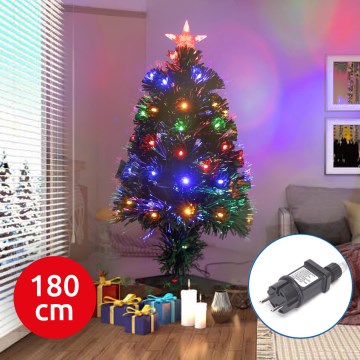 Aigostar - Светодиодная уличная рождественская елка LED/6W/230V 180 см IP44 цветной