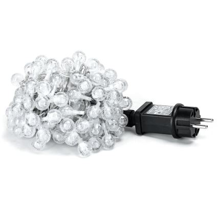 Aigostar - Светодиодная уличная рождественская гирлянда 100xLED/8 функций 13 м IP44 холодный белый