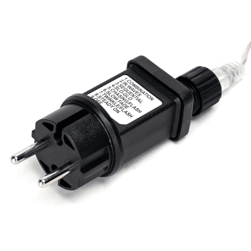 Aigostar - Светодиодная уличная рождественская гирлянда 100xLED/8 функций 13 м IP44 холодный белый