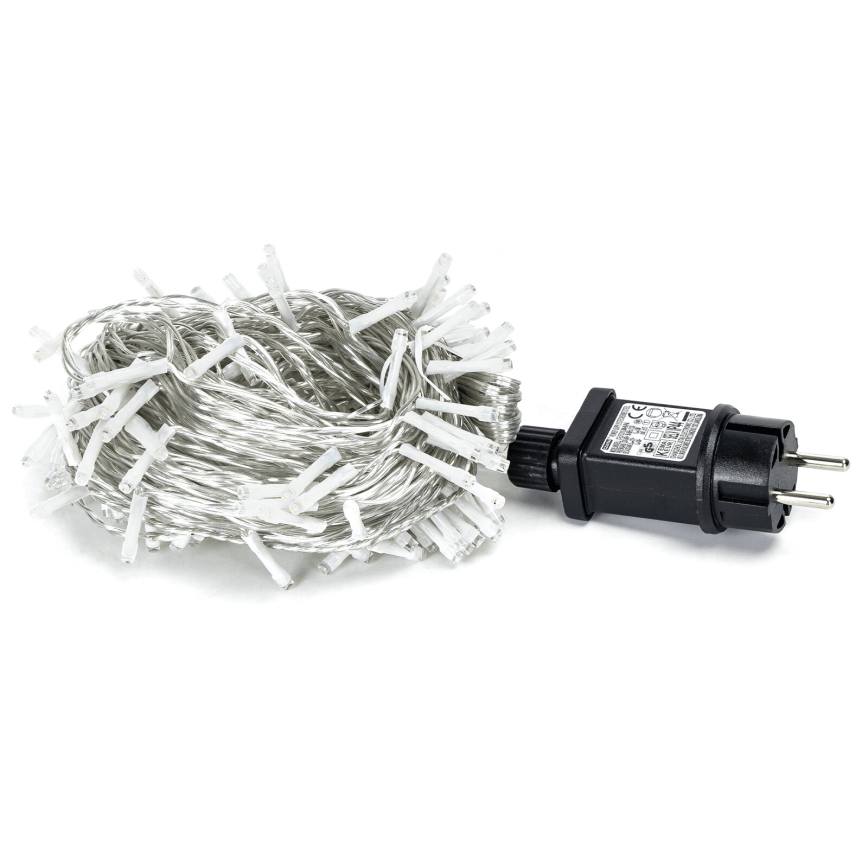 Aigostar - Светодиодная уличная рождественская гирлянда 150xLED/8 функций 18 м IP44 холодный белый