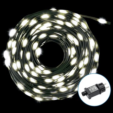 Aigostar - Светодиодная уличная рождественская гирлянда 300xLED/8 функций 33 м IP44 холодный белый