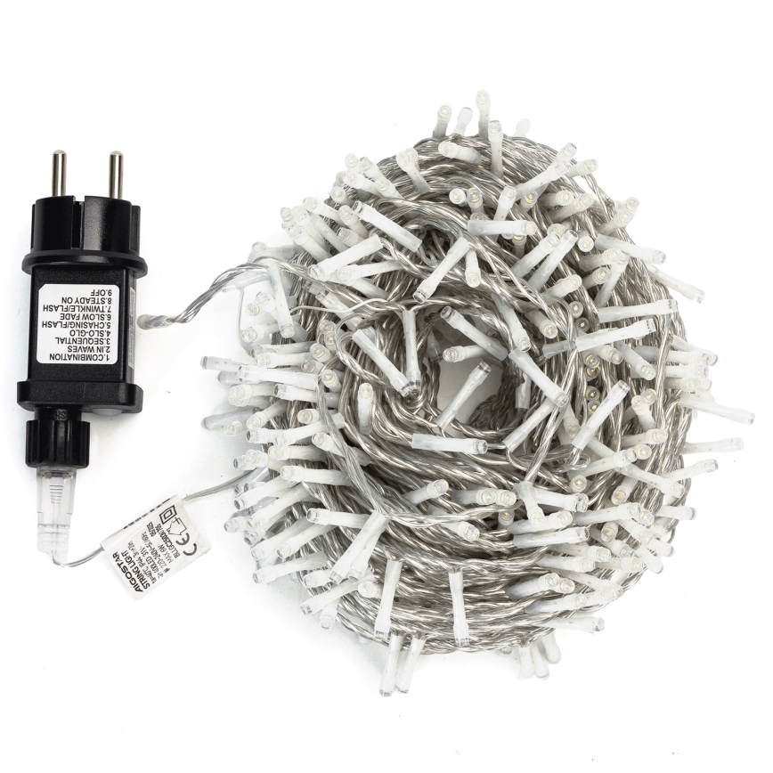 Aigostar - наружная LED рождественская гирлянда, 400 светодиодов / 8 режимов, 20 м, IP44, тёплый белый