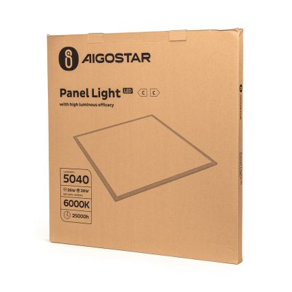 Aigostar - Светодиодная встроенная панель LED/28W/230V 60x60 см 6000K