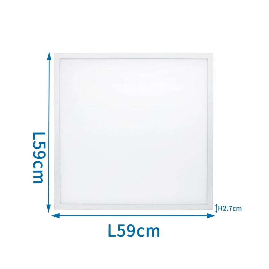 Aigostar - Светодиодная встроенная панель LED/40W/230V 3000K/4000K/6500K 60x60 см белый