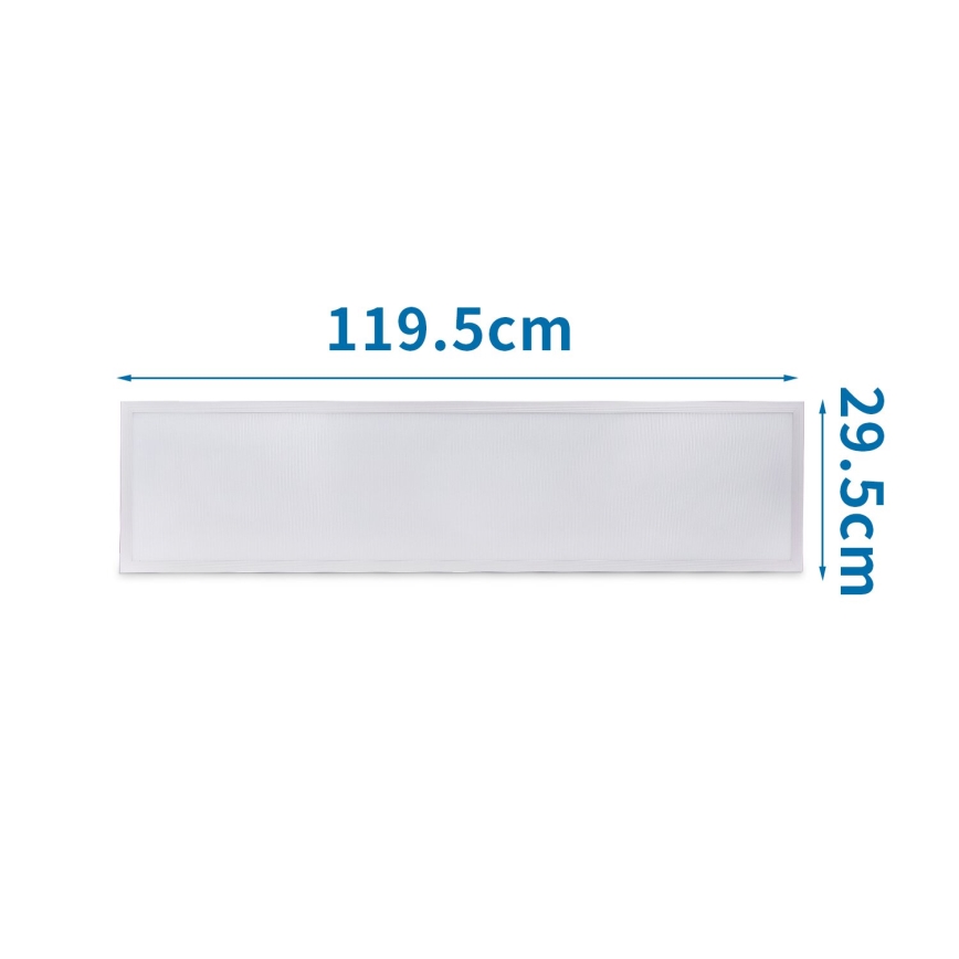 Aigostar - Светодиодная встроенная панель LED/50W/230V 6500K 120x30 см белый