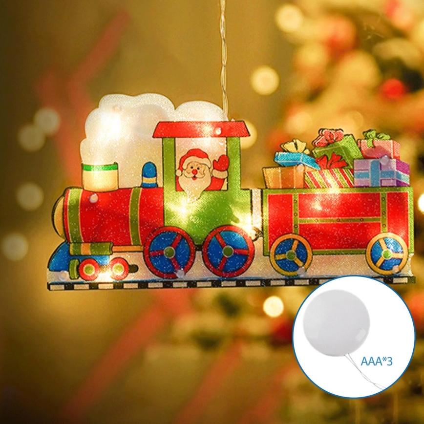 Aigostar - Светодиодное рождественское украшение LED/3xAAA поезд 13,4 см
