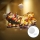 Aigostar - Светодиодное рождественское украшение LED/3xAAA Санта-Клаус с оленями 13,4 см
