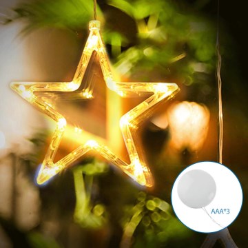 Aigostar - Светодиодное рождественское украшение LED/3xAAA звезда 19 см