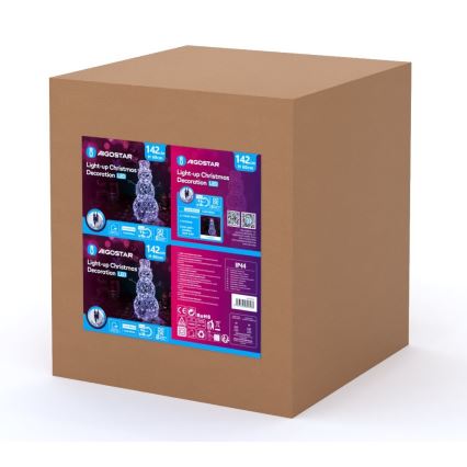 Aigostar - Светодиодное уличное рождественское украшение LED/3,6W/31/230V 6500K 60 см IP44 снеговик