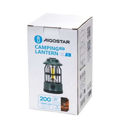 Aigostar - Светодиодный аккумуляторный кемпинговый фонарь с регулированием яркости LED/2,87W/3,7V