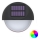 Aigostar - Светодиодный настенный RGB-светильник на солнечной батарее LED/1W/1,2V черный IP44