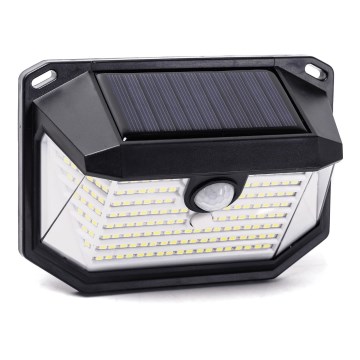 Aigostar - Светодиодный настенный светильник на солнечной батарее с датчиком LED/0,8W/5,5V 6500K IP65