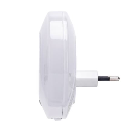 Aigostar - LED-ночник с датчиком сумерек для розетки с USB LED/0,4W/230V