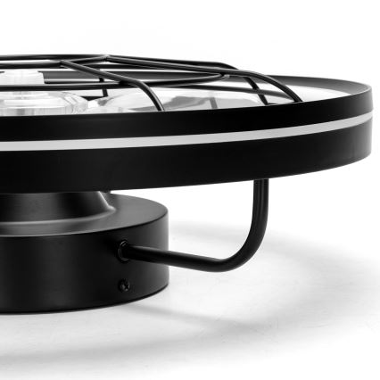 Aigostar - Светодиодный потолочный вентилятор с регулированием яркости LED/40W/230V 2700-6500K диаметр 48 см + дистанционное управление черный