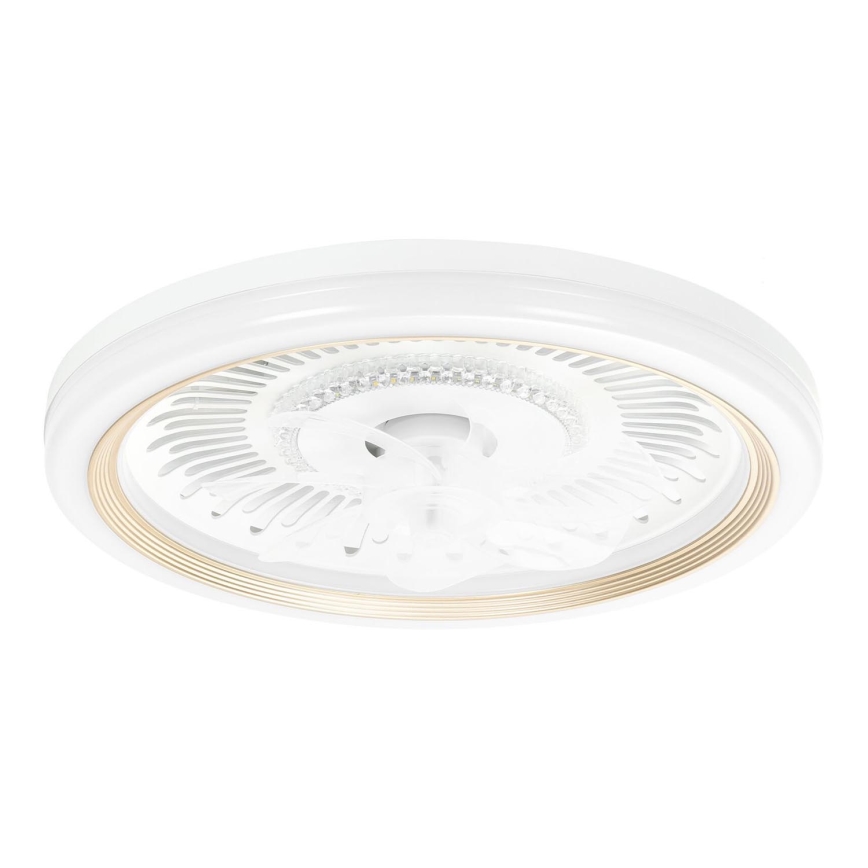 Aigostar - Светодиодный потолочный вентилятор с регулированием яркости LED/40W/230V 2700/4000/6500K диаметр 50 см + дистанционное управление белый