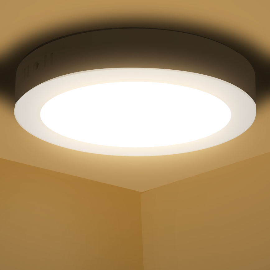 Aigostar - Светодиодный припотолочный светильник LED/12W/230V диаметр 17,4 см 3000K белый