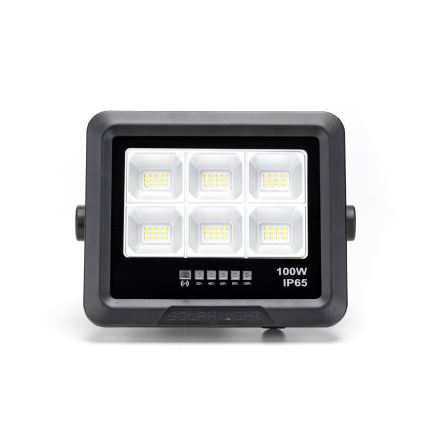 Aigostar - Светодиодный прожектор на солнечной батарее с регулированием яркости LED/100W/3,4V IP65 + дистанционное управление