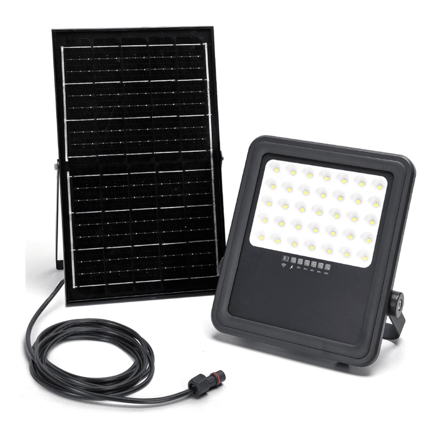 Aigostar - Светодиодный прожектор на солнечной батарее с регулированием яркости LED/300W/3,4V IP65 + дистанционное управление