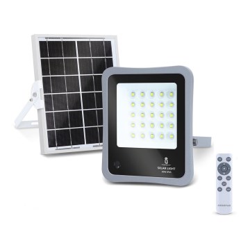 Aigostar - Светодиодный прожектор на солнечной батарее с регулированием яркости LED/30W/3,2V 20000 mAh IP67 + пульт ДУ