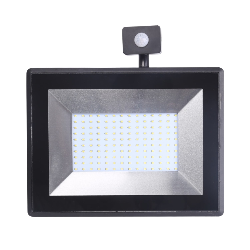 Aigostar - Светодиодный прожектор с датчиком LED/100W/230V IP65 черный